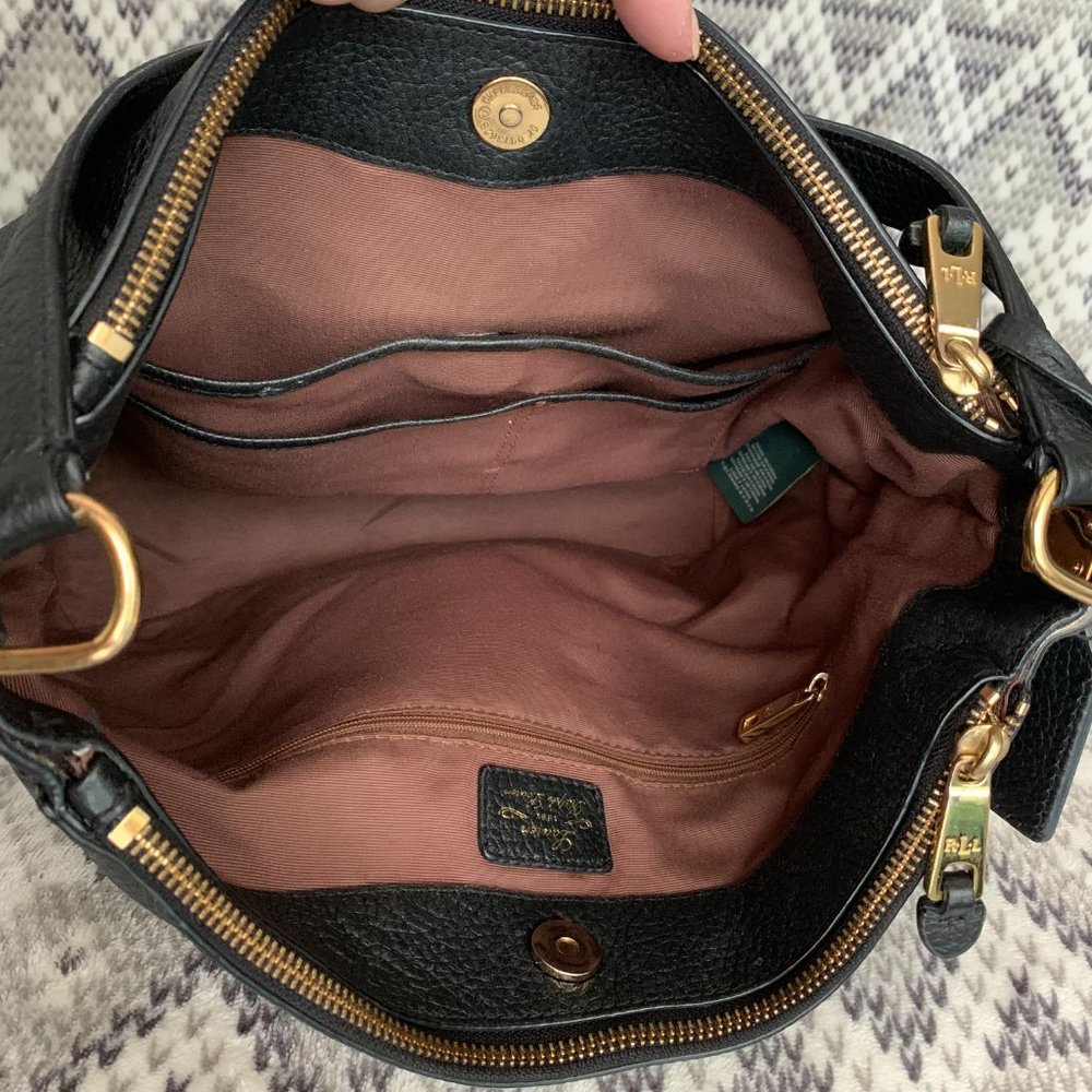 Ralph Lauren  Leather Hobo Shoulder Bag - Picture 9 of 16